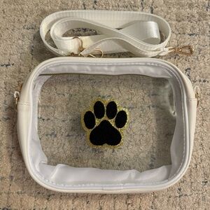 Clear crossbody stadium bag